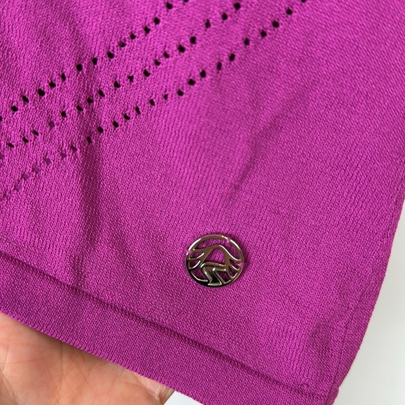 Sportalm Pink Fitted Short Sleeve Knit Tee Size US 10 - Picture 4 of 8